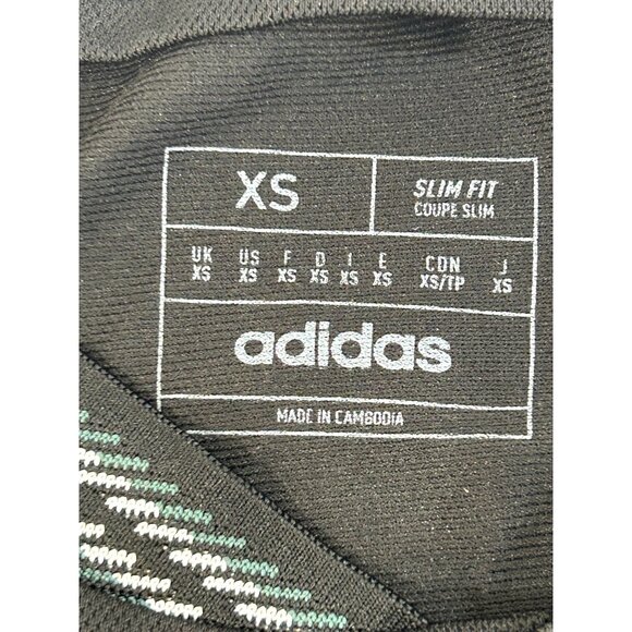 Adidas Celtic Football Club Men Soccer Jersey XS Black Green White Slim Button - Picture 4 of 16